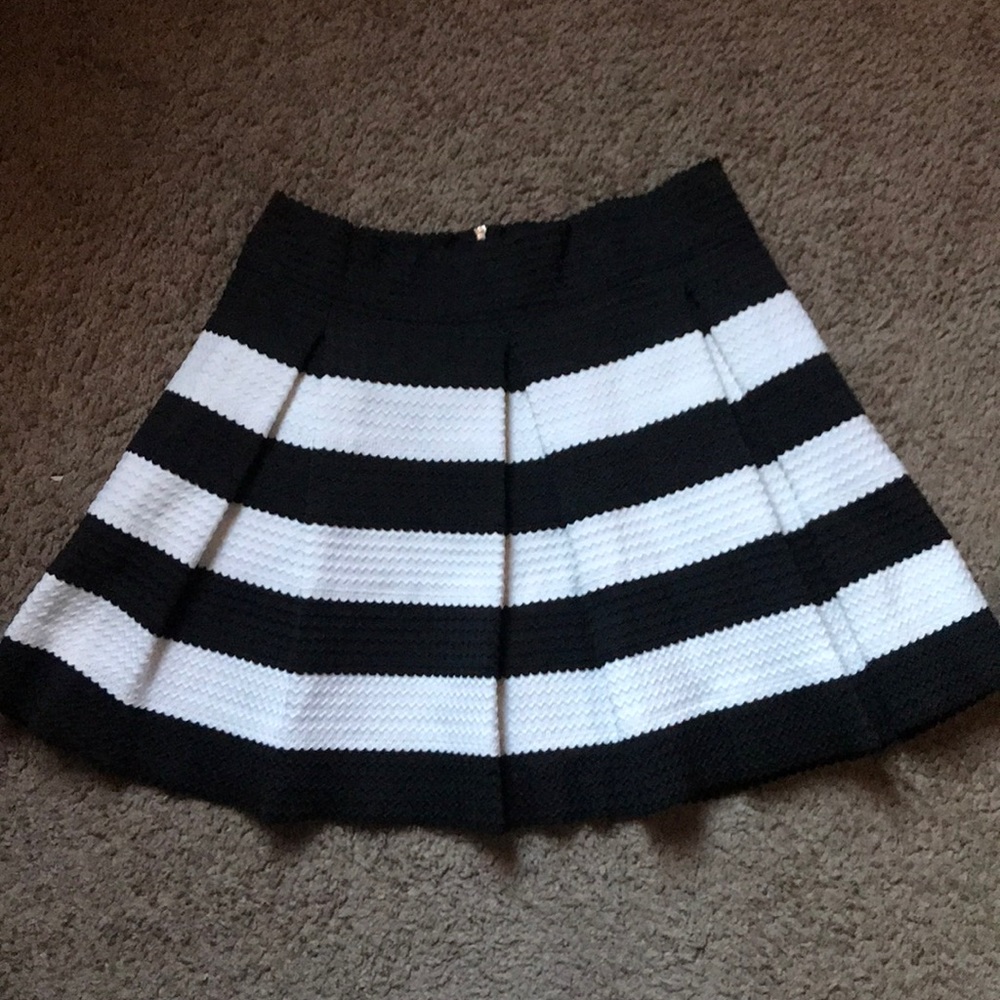 Black and white circle skirt